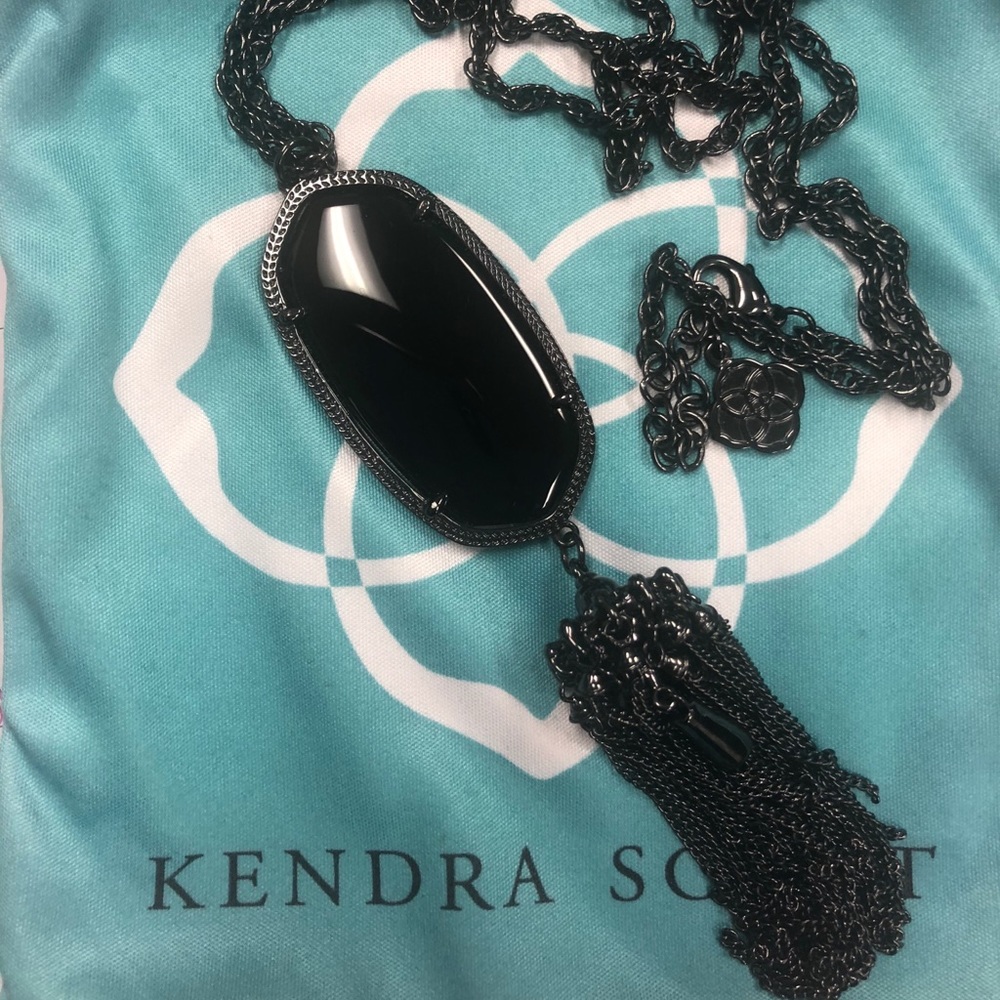 Kendra Scott Black Rayne Necklace